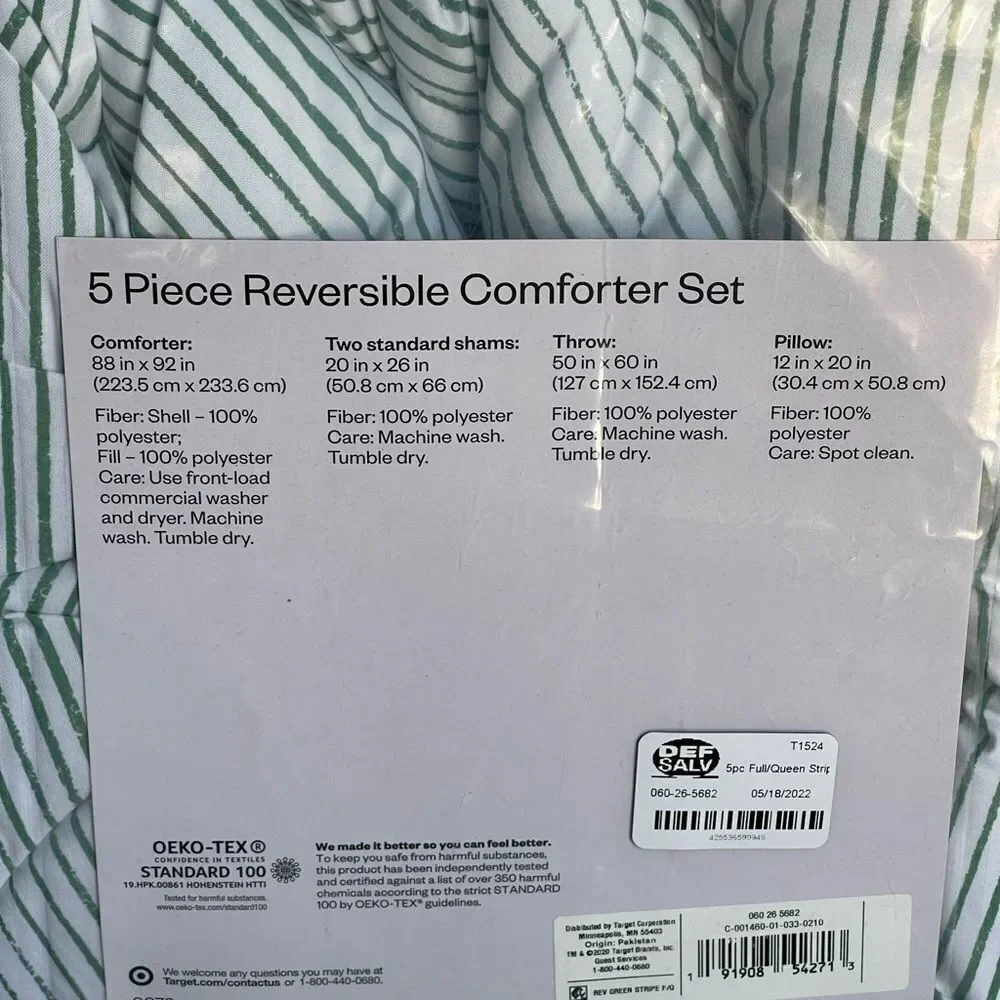 Room Essentials striped comforter